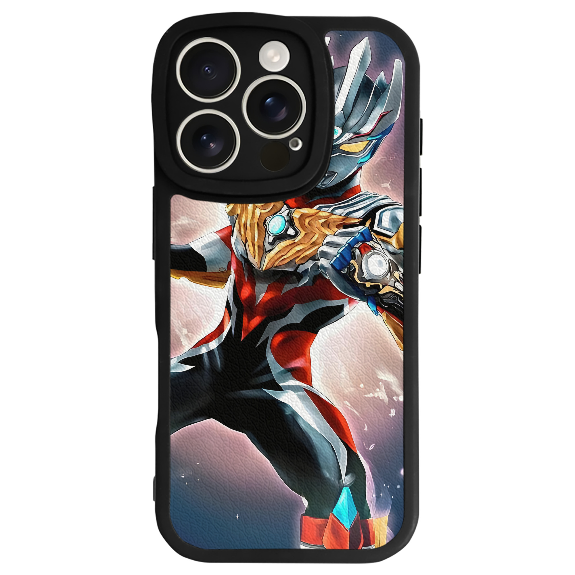 （画像用） ウルトラマン Ultraman 【iPhone 16シリーズ対応】シリコンスマホケース（レザー調） 材質：シリコン